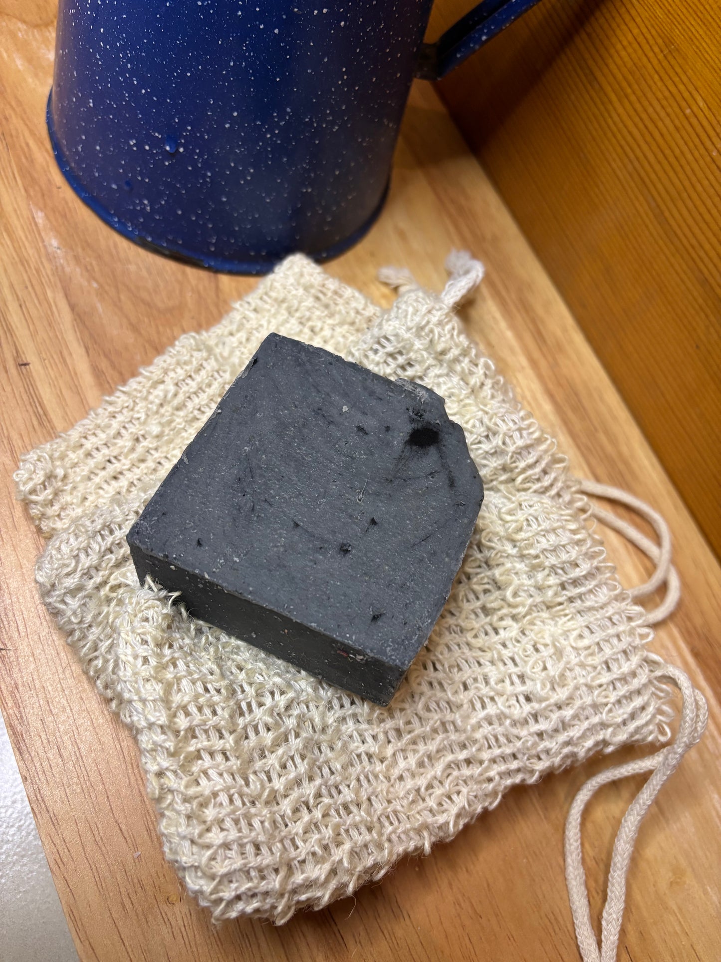 Coffee scented Goat's Milk Soap  with Activated Charcoal and Black Himalayan Salt
