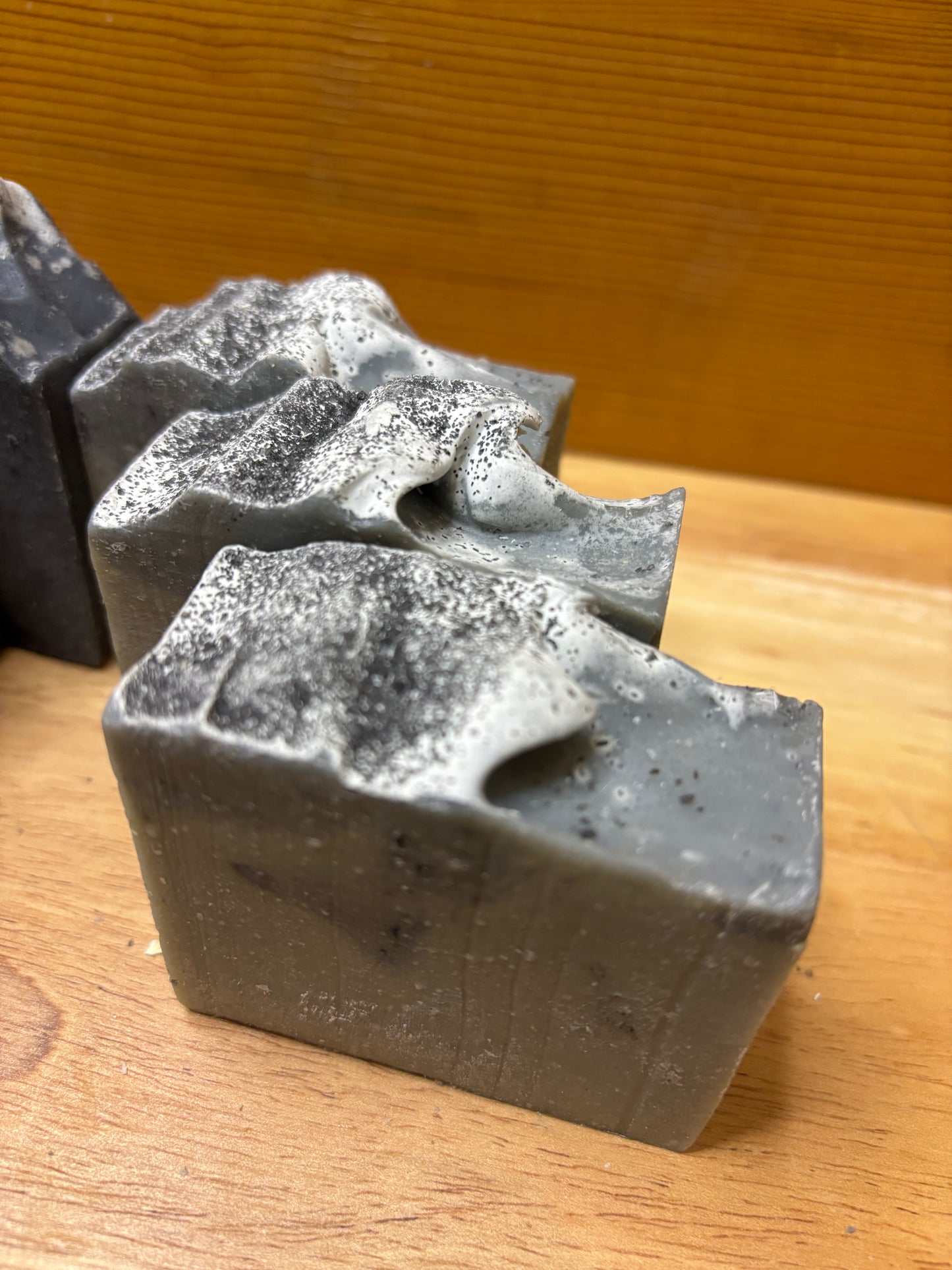 Coffee scented Goat's Milk Soap  with Activated Charcoal and Black Himalayan Salt