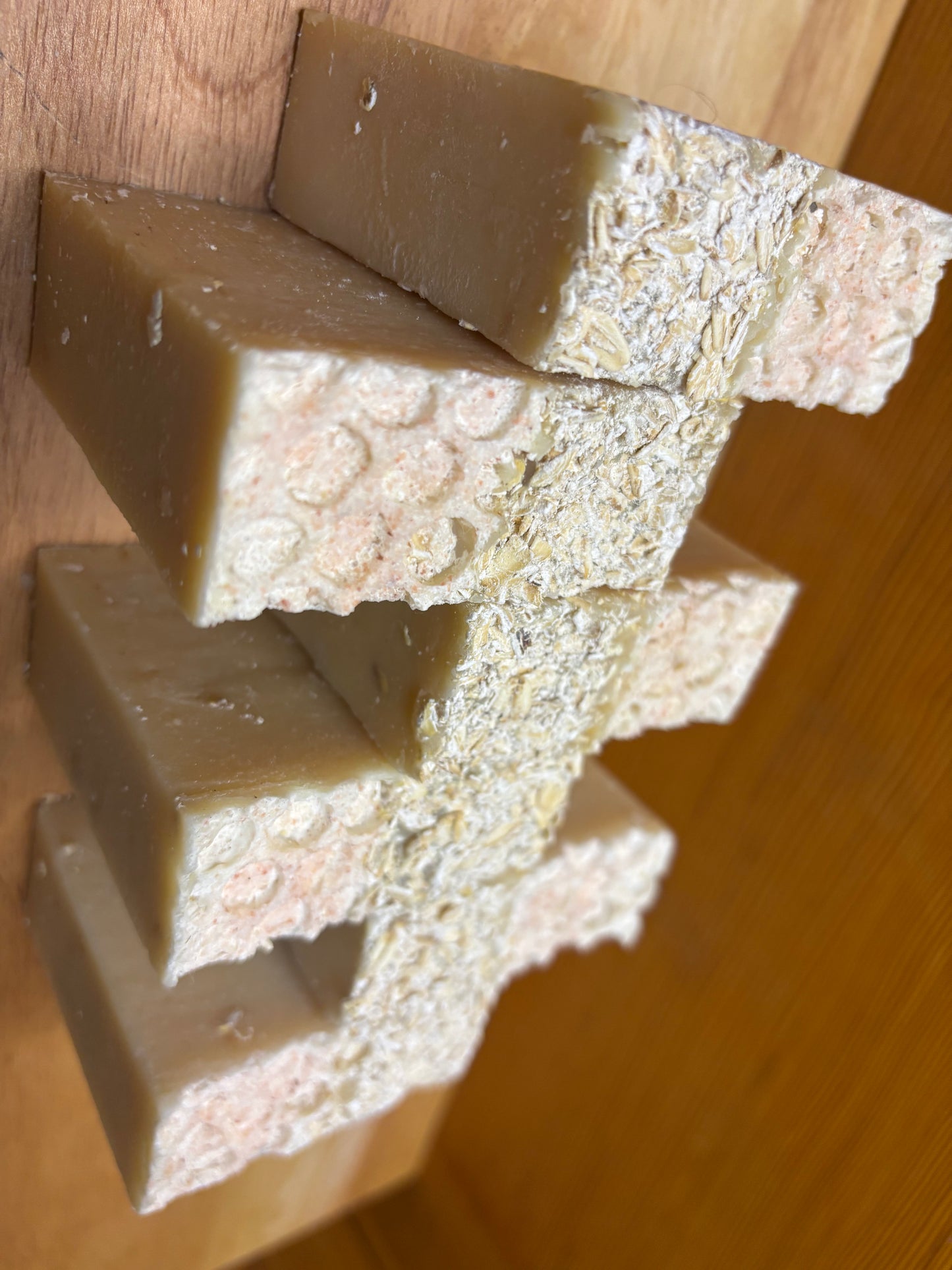 Grapefruit Goat's Milk Soap with Oat Exfoliant & Pink Himalayan Salt
