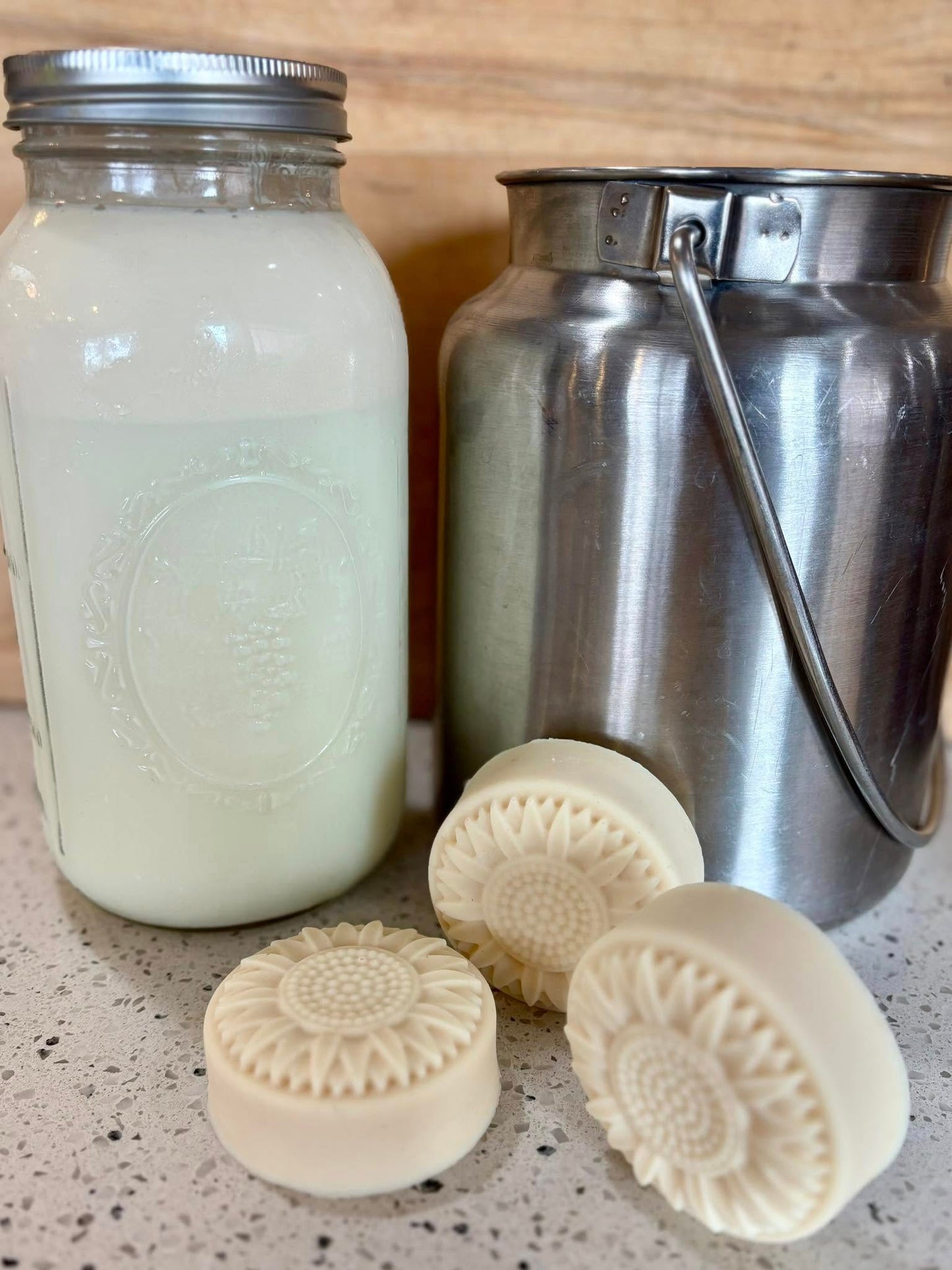 Pumpkin Pie Goat's Milk Soap Flower